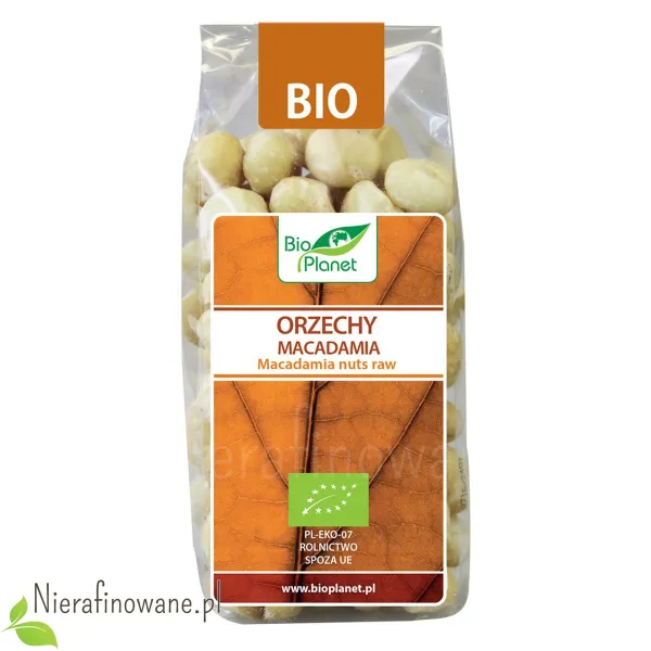 Orzechy Macadamia BIO, ekologiczne, Bio Planet