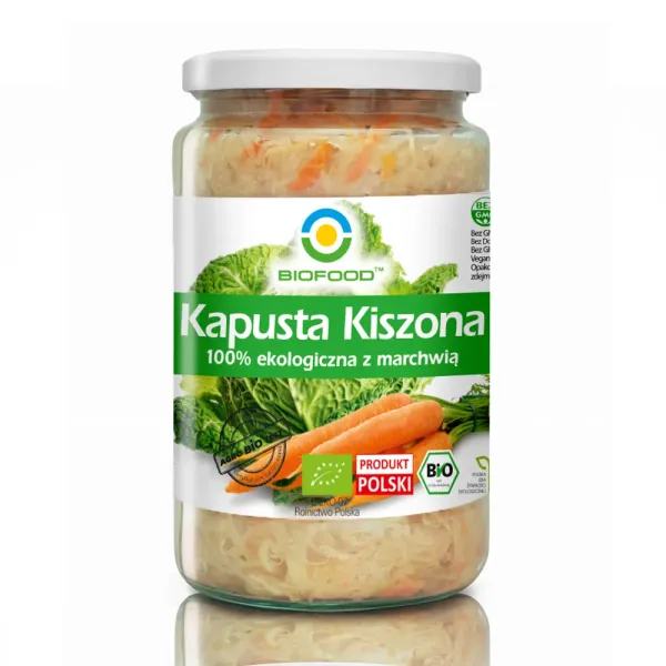 Kapusta Kiszona z marchwią, ekologiczna, Biofood