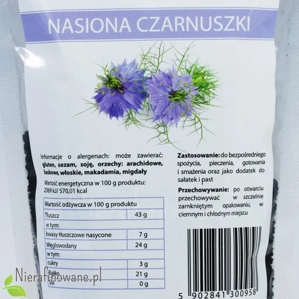 Czarnuszka - Nasiona / Ziarna - Nigella Sativa, Ol'Vita