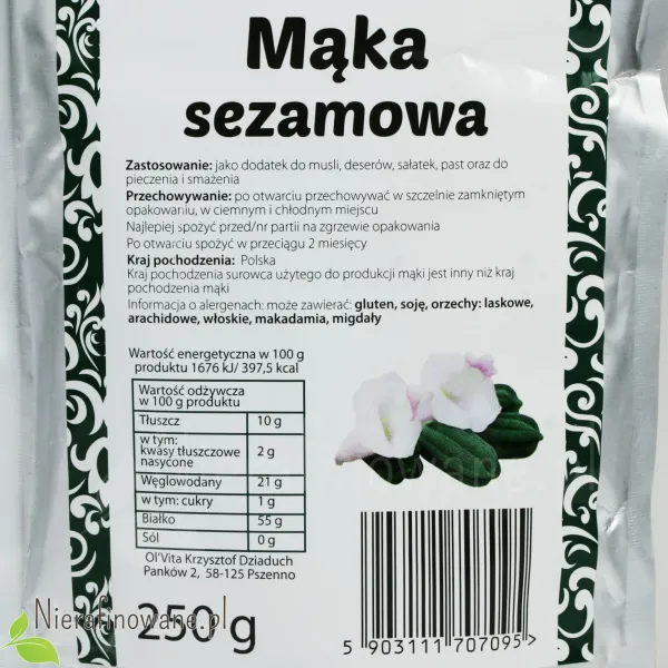 Mąka Sezamowa - Ol'Vita 250 g