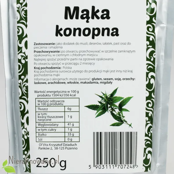 Mąka Konopna - Ol'Vita 250 g